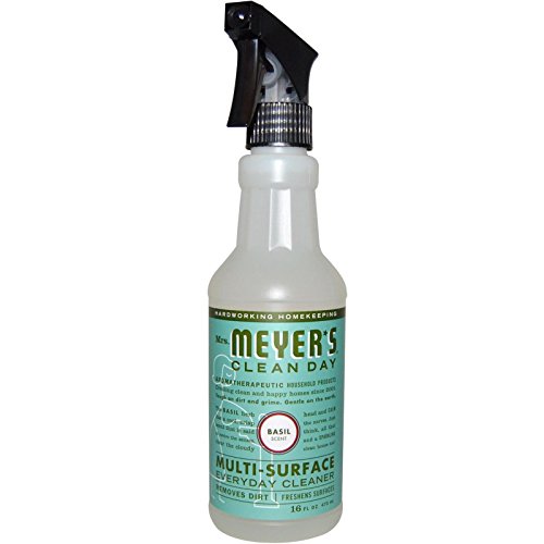 Mrs. Meyer's Clean Day All-Purpose Cleaner Spray, Basil, 16 fl. Oz (Pack of 12) - size: 16 Fl Oz (Pack of 12)