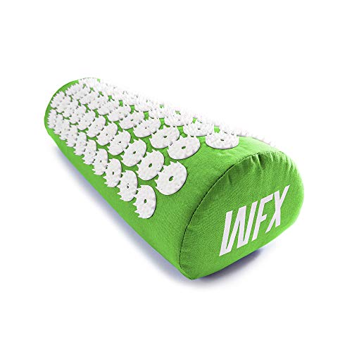 Acupressure Mat and Pillow Set - Relieves Stress, Back, Neck, and Sciatic Pain - Comes with a Vinyl Carry Bag for Storage and Travel - Green