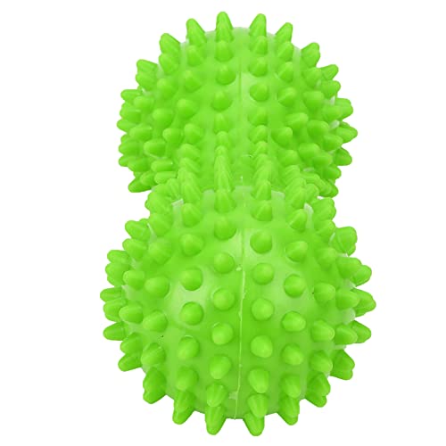 PVC Peanut Massage Ball, Peanut Massage Roller, Spiky Massage Ball, Yoga Spike Ball for Muscle Hand Planta Pedis Relaxation (Green)