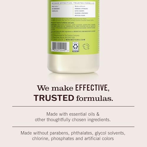Mrs. Meyer's Multi-Surface Concentrate Lemon Verbena, 32 OZ (Pack of 2) - size: 32 Fl Oz (Pack of 2)