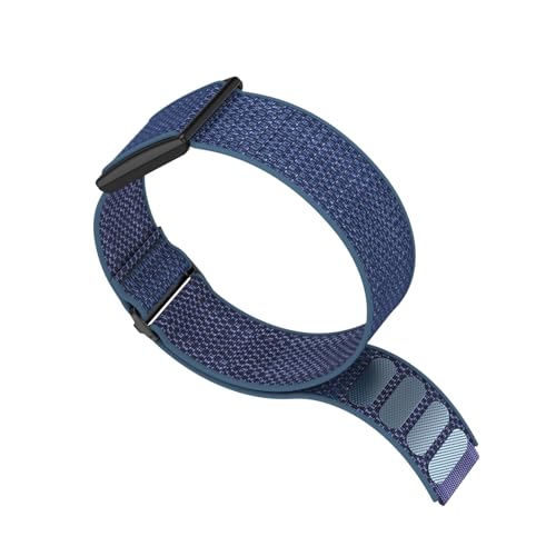 Bicep Bands Compatible for Polar Loop (2025) / Visible Armband 2.0 Straps - color: Blue/Black Buckle