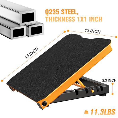 Metal Slant Board Calf Stretcher for Squat, Incline Balance Board - color: Yellow