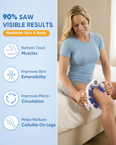 ONUEMP Cellulite Massage Tool Lymphatic Drainage Cellulite Remover for Legs - color: Blue