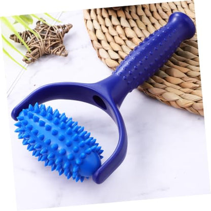 Yoga Massage Stick Roller for Back, Legs, and Muscles | Handheld Rolling Massager, ABS and PVC Build, Easy to Use Anytime Anywhere, Blue Color
