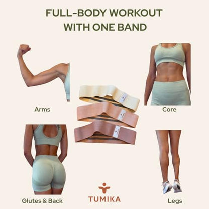 Fitness Elastic Band – Set of 2 or 3 Premium Resistance Bands for Strengthening, Pilates and Fitness – Elegant & Non-Slip