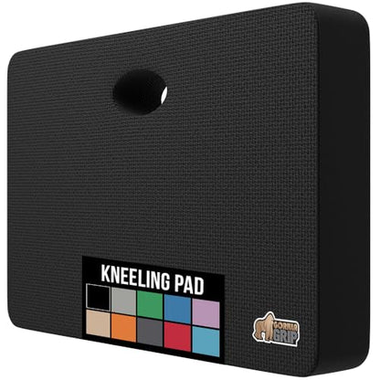 GORILLA GRIP® Extra Thick Foam Kneeling Pad for Gardening, 17.5x11 Black - color: Black