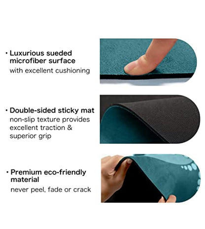 Knsbk Large Round Yoga Mat 4.6'X3.5mm for Exercise Premium Extra Thick, Ultra Comfortable, Non Slip, Meditation Mat - color: Mixed flowers B