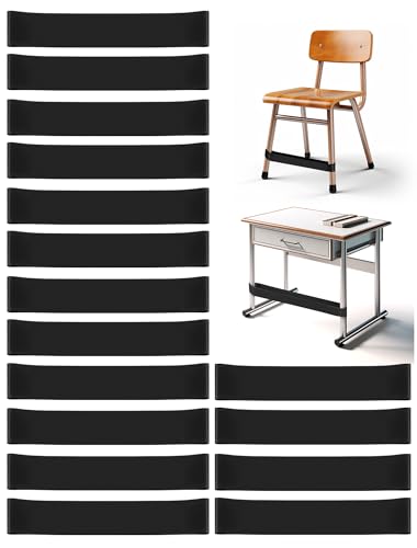 16 Pack Chair Bands for Kids with Fidgety Feet, ADHD Tools for Kids, Improve Focus & Reduce Restlessness, Chair Bands for Sensory ADHD ADD Autism - Classroom & Home Must Haves (Black) - color: Black, size: 16 Pack