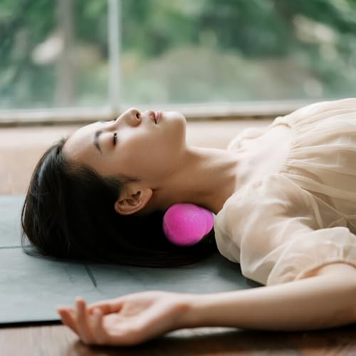 GOGO Peanut Massage Ball for Myofascial Release, Green Double Lacrosse Fascia Balls for Back Feet Trigger Point Therapy, Deep Tissue - color: Green