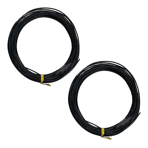 2 Rolls 10 M X 1.5 mm Aluminum Craft Wire, Flexible Metal Craft Wire, Bendable Armature Wire for Sculpting, Jewelry Making, Doll Making, Bonsai Training, DIY Crafts(Black) - size: 10 M X 1.5 mm, style: Black