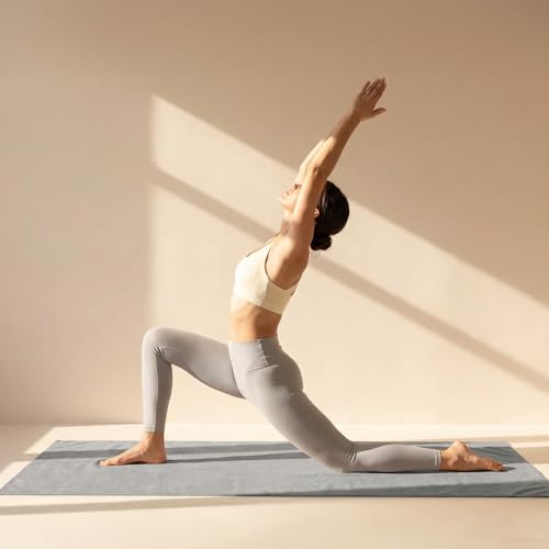 2 Pack Yoga Mat Towel with Grip Dot, Non Slip Yoga Towels, 72" x 24"