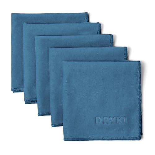 DRYKI Pocket-Sized Sweat Towels - Original Sweat Absorbing Handkerchiefs - color: Coastal Blue