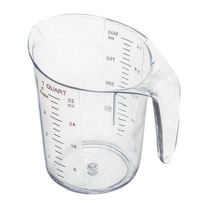 Restaurantware 1 qt Clear Plastic (Cups) Measuring Cup - size: 6.50" × 4.75" × 6.00"