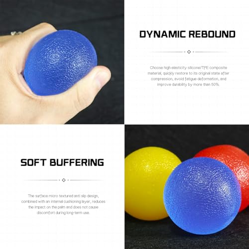 4 Pack Stress Balls for Adults,Squeeze Ball,Squeeze Balls for Hands Therapy