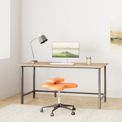Hans Meditation Chair,Cross Legged Kneeling Chair for Ergonomic Posture Corrective Seat (Orange) (211) - color: Orange