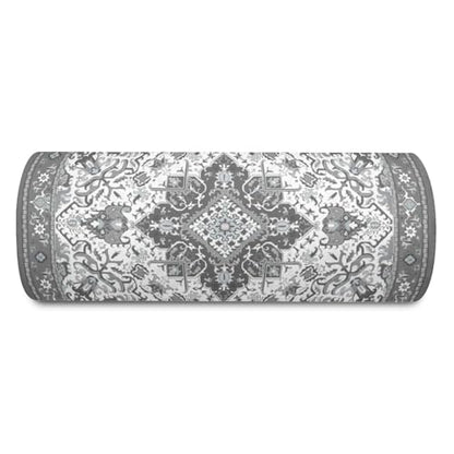 Knee Pillow for Back Sleeping – Half Moon Bolster Pillow for Legs,Under Knee While Sleeping Support, Leg & Back Pain Relief (21.5x9x5 Inches),Machine Washable Cover - color: Grey