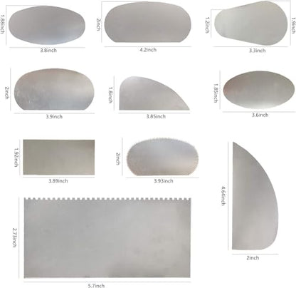 10pcs Steel Cutter Ceramic Tools, Sculpture Pottery Modeling Cutter Scraper for Polymer Clay Crafts