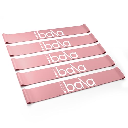 Bala Bands Resistance Bands, Elastic Booty Bands for Home Workouts, 5 Pack - color: Blush