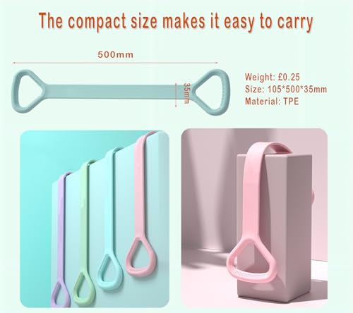 Figure 8 Resistance Band, Arm Back Shoulder Exercise Elastic Rope Stretch Fitness Band, Foot, Leg, Hand Stretcher, Arm Exerciser for Yoga Pilates Stretching Physical Therapy, Home Gym Workout - color: 블루.