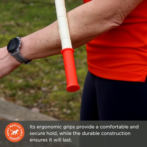 Tiger Tail The Stick - Bendy 15” Flexible Muscle Roller Stick for Myofascial Release & Trigger Points - Bendable Deep Tissue Massager for Legs, Back, Shoulders - Relieve Soreness & Improve Recovery - size: 15" Plus eBook Happy Muscles Guide