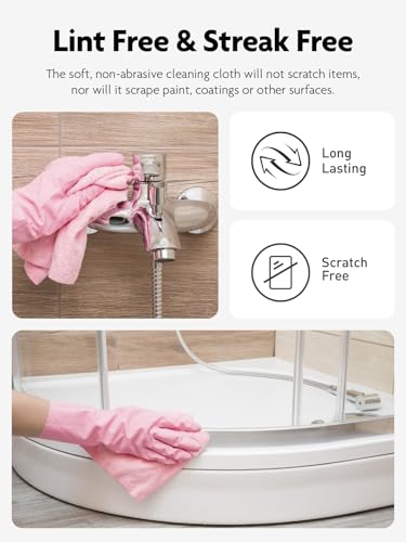 Fantasticlean Microfiber Cleaning Cloth Roll- 40 Sheets, 12" x 12" (Pink) - color: Pink, size: 40 pack