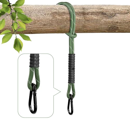 Heavy Duty Tree Swing Ropes, Hammock Tree Straps Hanging Kit, for Outdoor Swings Hammock Playground Set Accessories (2ft,25",Green,1Pack) - size: 25‘'(2ft)