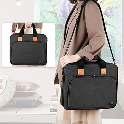 LUXJA Carrying Bag for A4 Light Pad and Diamond Painting Tools, Black | Protective Case for Diamond Painting Light Box and Accessories, Bag Only - color: Black