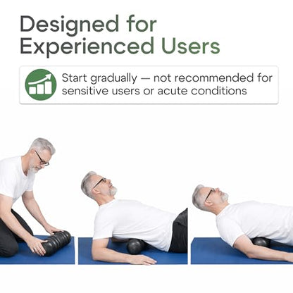 Back Pain Relief Roller – Deep Tissue Spine Roller for Lower Back, Firm Muscle Recovery & Fascia Release Tool, Posture Support & Home Stretching Device