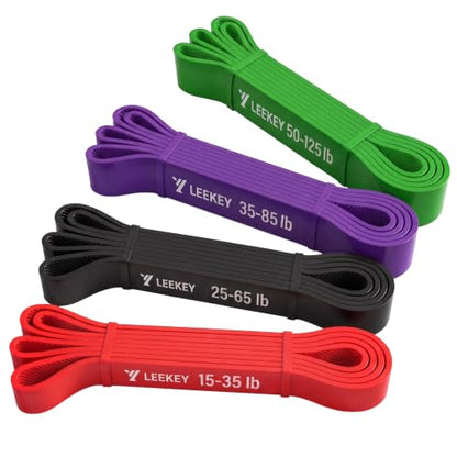 Resistance Bands for Pull Up Assist, Stretch Bands & Exercise Workout Set - color: 15-125LBS COLOR