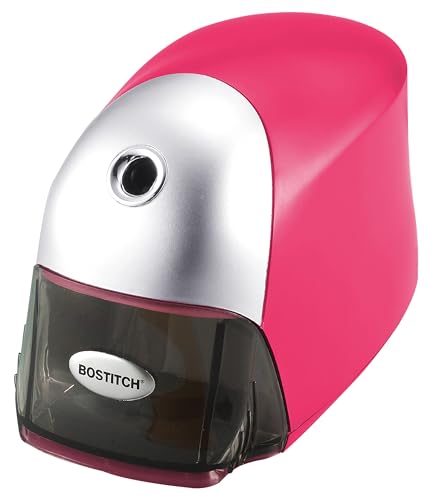 Bostitch Office QuietSharp Executive Heavy Duty Electric Pencil Sharpener for 65% Faster Sharpening and 6X Longer Cutter Life - Colored Pencil Compatible, Pink - color: Pink