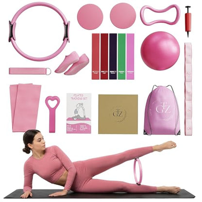 Pilates Equipment, Pilates Reformer, Home Pilates Kit - color: Pink