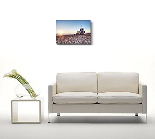 Canvas Prints Wall Art - Beautiful Scenery/Landscape of The Cocoa Beach, Florida | Modern Home Deoration/Wall Art Giclee Printing Wrapped Canvas Art Ready to Hang - 12" x 18" - color: Cocoa Beach, size: 18"L x 12"W