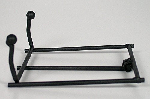Black Metal Folding Easel Display Stands Set of 3 – Tabletop Holders for Plaques, Decorative Plates, Picture Frames, Canvas Art, Cookbooks & Tiles – Stable Wire Iron Easels, 4 Inch x 3.88 Inch - size: 4 Inch