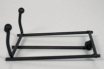 Black Metal Folding Easel Display Stands Set of 3 – Tabletop Holders for Plaques, Decorative Plates, Picture Frames, Canvas Art, Cookbooks & Tiles – Stable Wire Iron Easels, 4 Inch x 3.88 Inch - size: 4 Inch