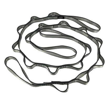 FOSER 2pcs Daisy Chains, Yoga Hammock Extension Strap, Adjustable Nylon Strap Fitness Pilates and Exercise Extend Strap - color: GRAY