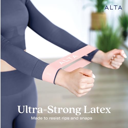 ALTA Mini Loop Bands for Exercise, Durable Latex, Small Resistance Bands - color: 3 Pack - Dawn