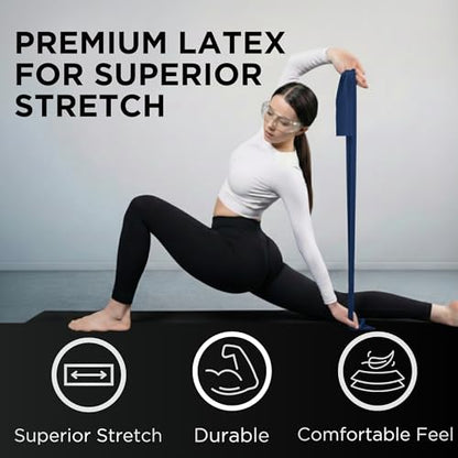 THERABAND Resistance Bands Set, Elastic Bands for Exercise & Physical Therapy, Strength Training for Upper & Lower Body Fitness - size: Advanced Set – 2 Pack, style: Latex