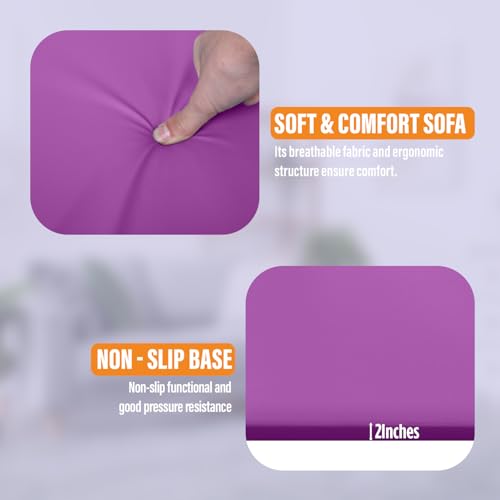 Gymnastics Mats Foldable Tumbling Mats Portable Gymnastics Exercise Mat Thick Gymnastics Tumbling Mats Pad Home Exercise Panel Mat With Carrying Handles - color: Purple, size: 4 ft W x 10 ft L