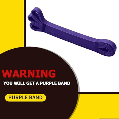 ROSAPOAR Resistance Band Pull up Band Fitness Exercise Bands Natural Latex for Workout Body Stretch Powerlifting Band Fitness Sport Training at Home/The Gym - color: purple