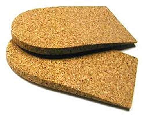 Atlas Biomechanics 1/2" (12mm) Cork Heel Lift, 1 Pair, Large (3" Wide), Brown, Unisex Adult - size: Large (3" wide)