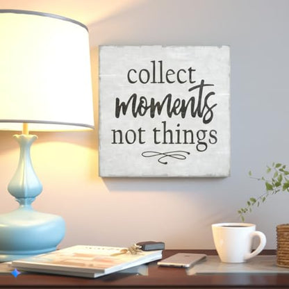 20 Piece Inspiration Word Stencil Set - Stencils for Painting on Wood, Canvas, Fabric and More – Stencils for Crafts Reusable with Paint, Drawing, Farmhouse Signs, Wood Burning - 6 Inch