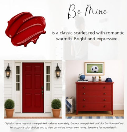 ALL-IN-ONE Paint by Heirloom Traditions, Be Mine, 8oz Sample - color: Be Mine, size: 8 Fl Oz (Pack of 1)