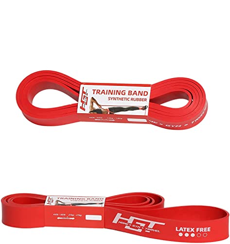 HGT Long Resistance Band - Extra Strength Latex-Free Workout Band for Women & Men - Supports Stretching, Yoga & Pilates - Exercise Equipment for Home/Gym Workouts - color: Medium