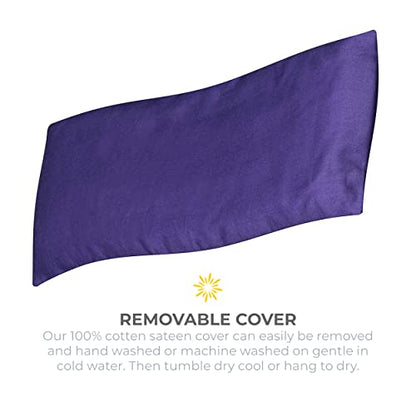 4 Pack Scented Sateen Eye Pillows, Purple with Lavender Oil - color: Purple With Lavender Oil