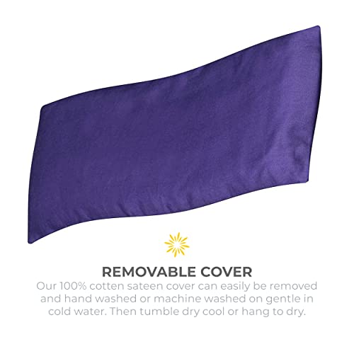 4 Pack Scented Sateen Eye Pillows, Purple with Lavender Oil - color: Purple With Lavender Oil