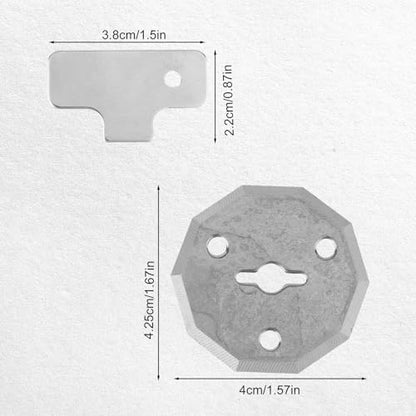 3pcs Replacement Rotary Blades for Fanttik C10 Pro Electric Scissors, Premium Replacement Cutter Blades with Screwdriver for Cutting Cardboard Box Fabric Paper