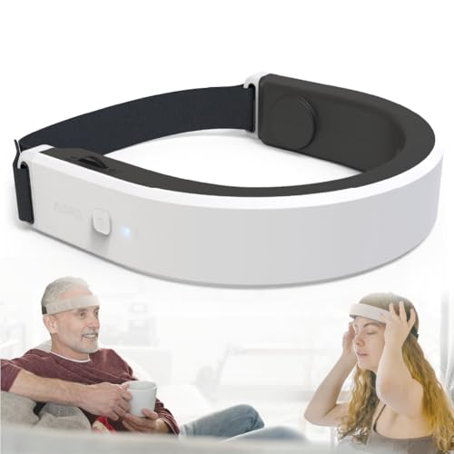 Good Sleep Headset for Relaxation & Bedtime Routine, 40Hz Gamma Light & Bone Conduction Sound Rhythmic Massager, Designed to Insomnia Relief, Promote Calm, Focus, Meditation and Mental Rest