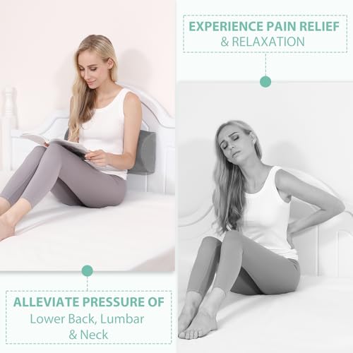 Half Moon Pillow, Memory Foam Leg Pillows for Sleeping Boster Pillow for Legs Knee Lumbar Support, Semi Roll Pillow for Ankle Rest and Foot Comfort, 2 Pack