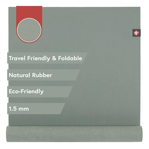 Manduka | eKO Superlite Travel Yoga Mat - color: Leaf Green, size: 79" x 24"