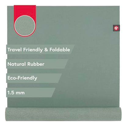 Manduka | eKO Superlite Travel Yoga Mat - color: Leaf Green, size: 79" x 24"